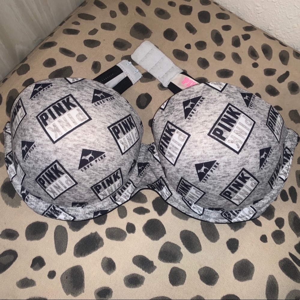 34C Push-up strapless bra